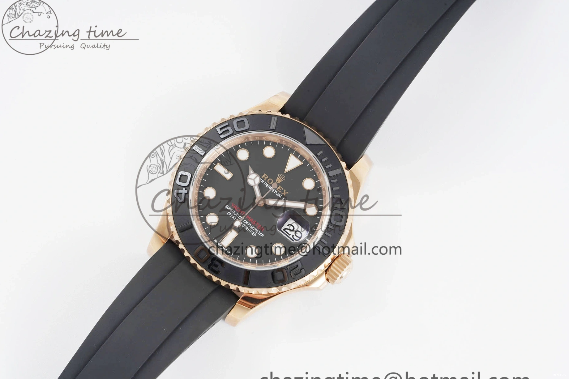MiroTime 0508 Yacht-Master 116655 VSF 1:1 Best Edition Black Ceramic Bezel on Oysterflex Rubber Strap VS Practical 2096